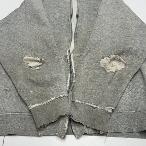 Vintage Anchor Blue Hoodie Sweatshirt Mens L Gray Y2K Surf Streetwear - Picture 8 of 16